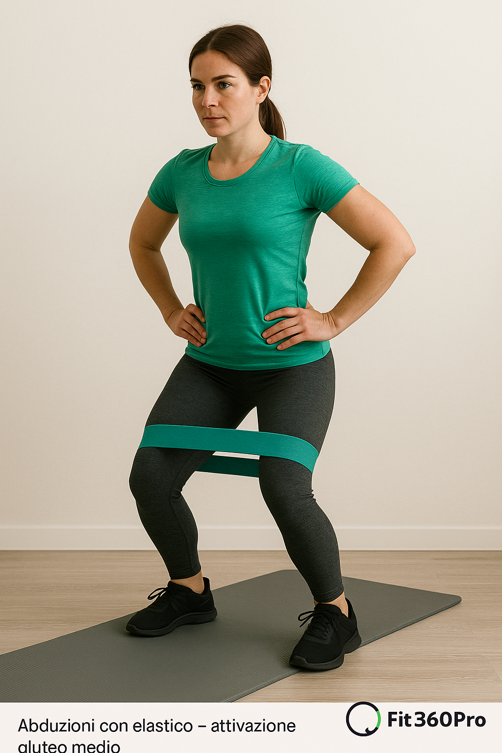 Abduzioni con elastico per glutei