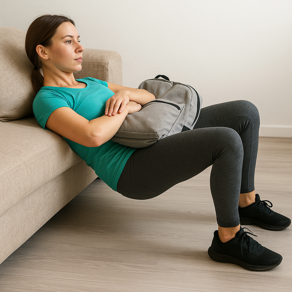 Hip thrust a casa su divano