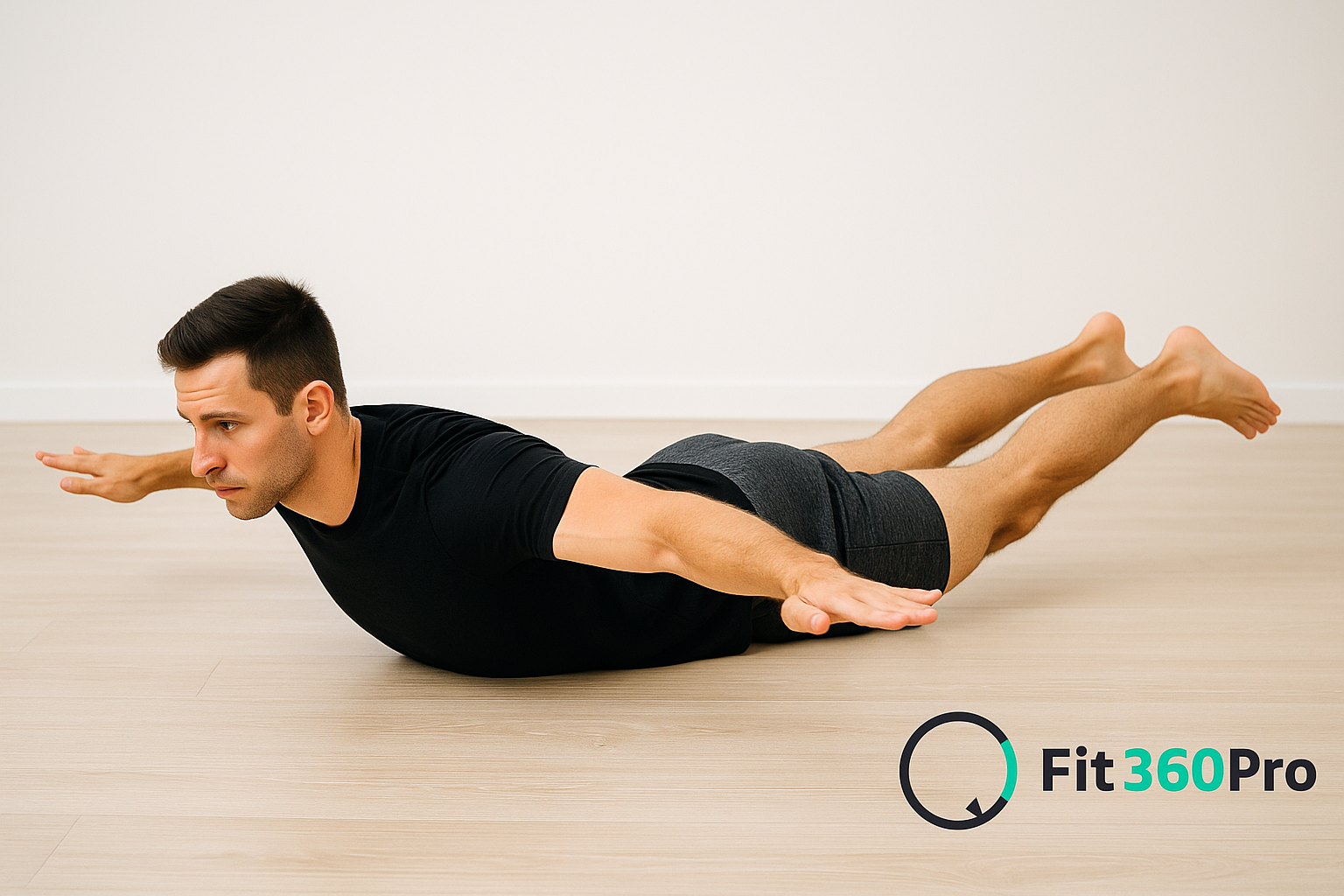 Esecuzione corretta del Superman a terra per la schiena