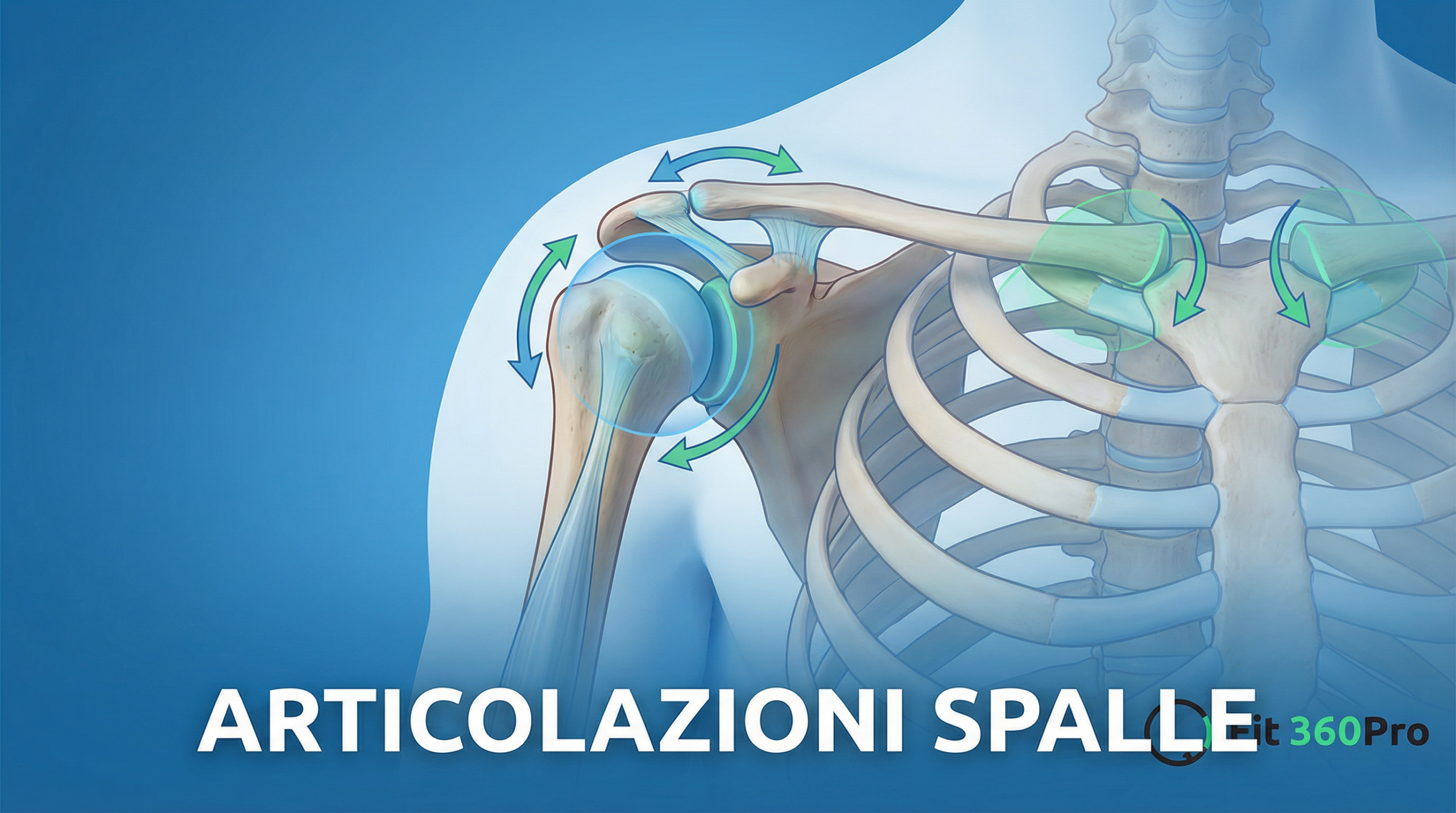 Uomo che esegue esercizi per le articolazioni delle spalle in palestra