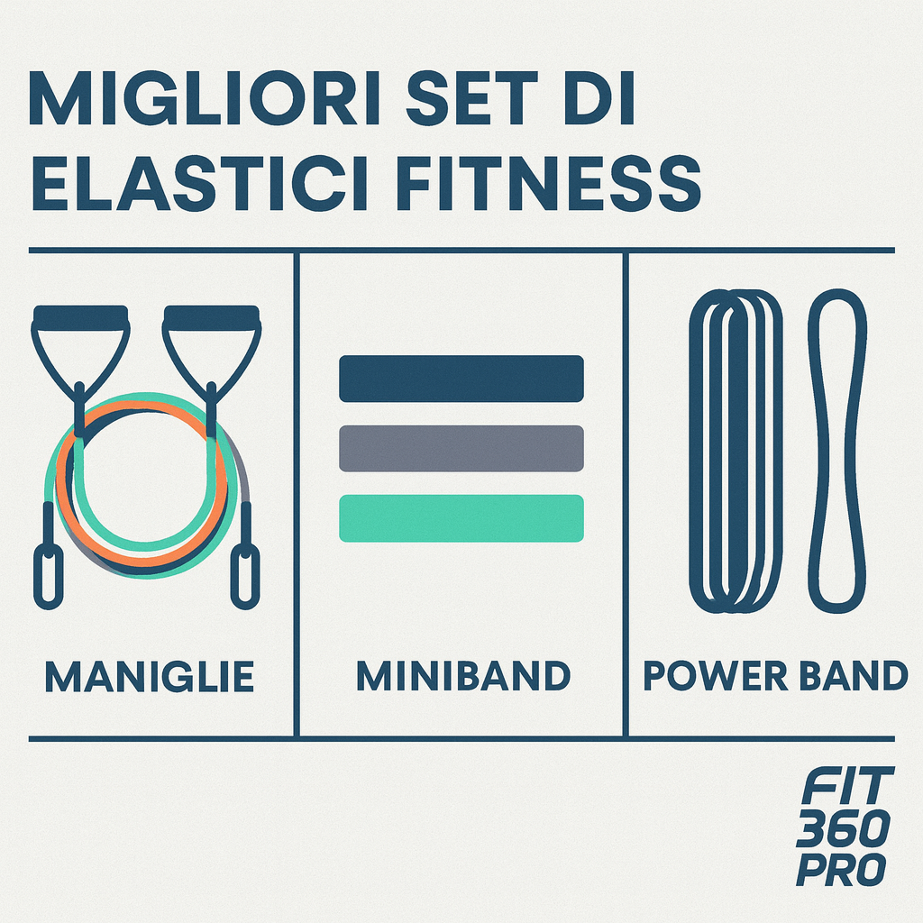 Selezione dei migliori set di elastici fitness: maniglie, miniband e power band – Fit360Pro