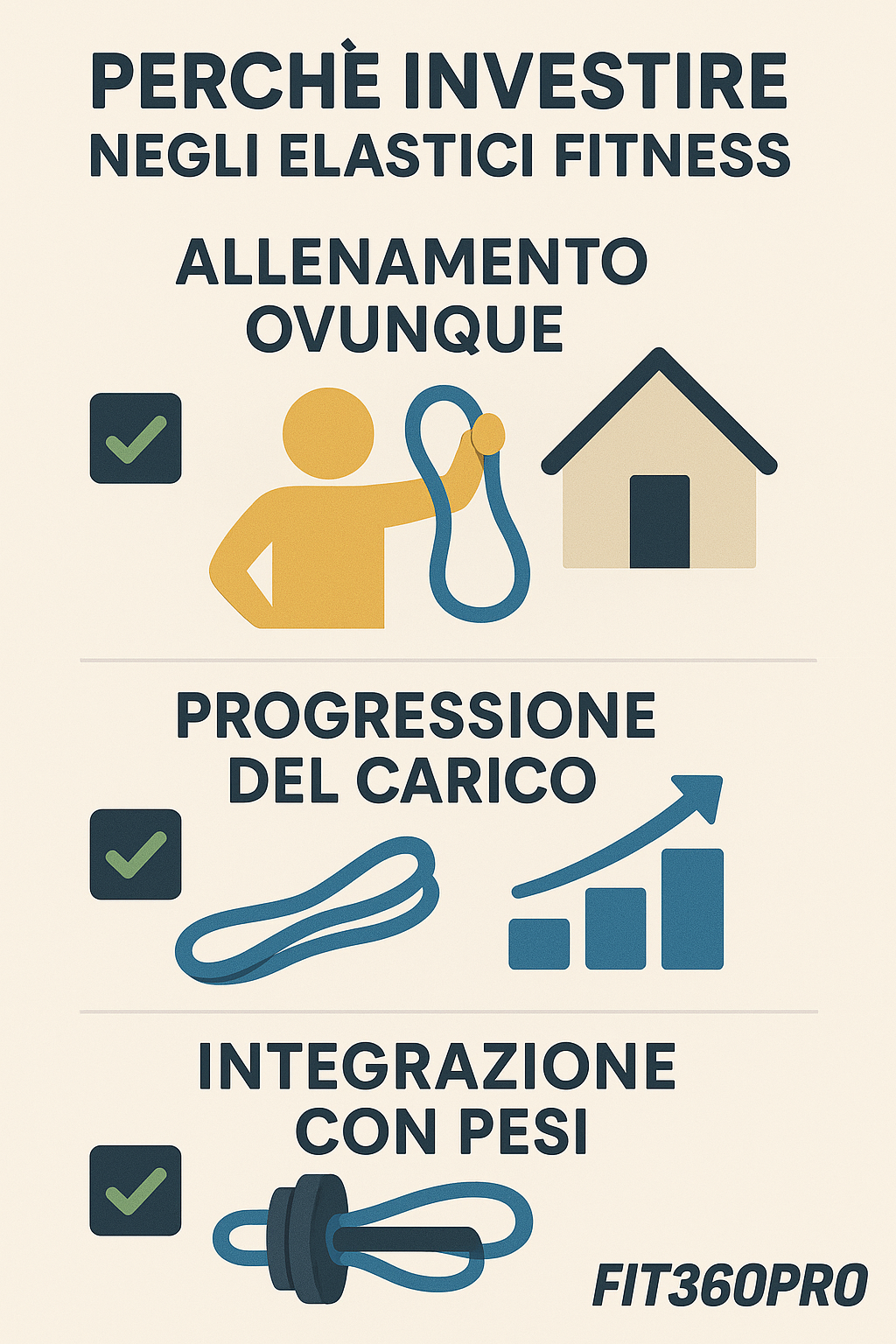Motivi per investire negli elastici fitness: allenamento ovunque, progressione e integrazione con pesi – Fit360Pro