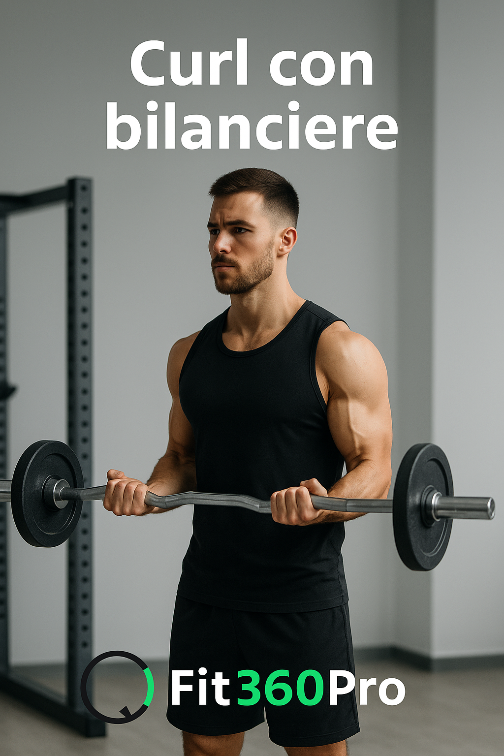 Esecuzione corretta curl con bilanciere per esercizi braccia