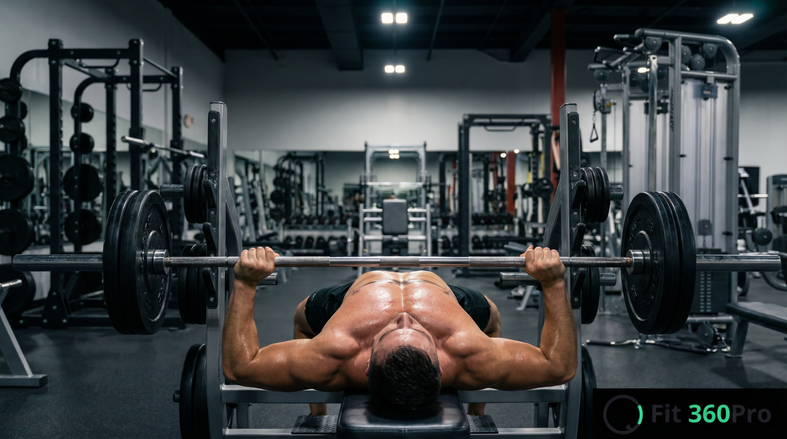 Allenamento del petto in palestra: panca piana e spinte con manubri